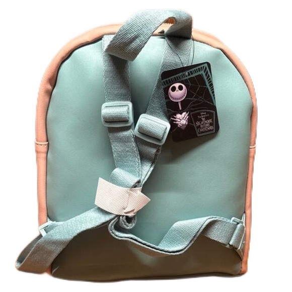 Disney The Nightmare Before Christmas Jack & Sally Floral Heart Mini Backpack - Picture 3 of 5